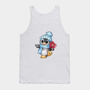 Pinguin mit Herz Tank Top